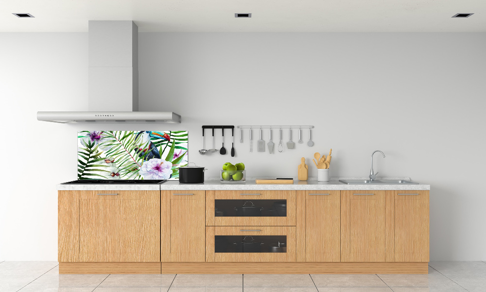 Kitchen splashback Tropics toucan