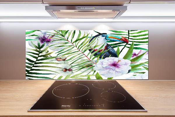 Kitchen splashback Tropics toucan