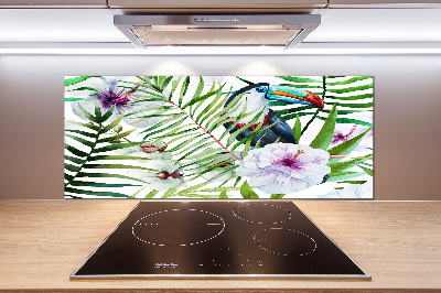 Kitchen splashback Tropics toucan