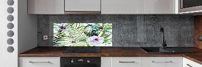 Kitchen splashback Tropics toucan