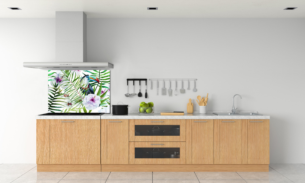 Kitchen splashback Tropics toucan