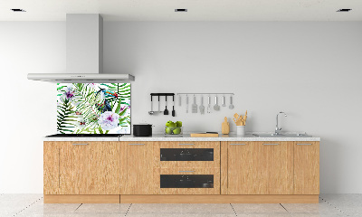 Kitchen splashback Tropics toucan