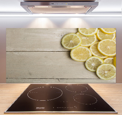 Cooker splashback Lemons wood