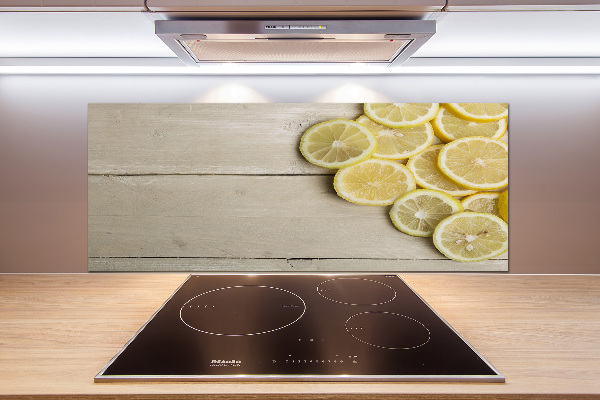 Cooker splashback Lemons wood