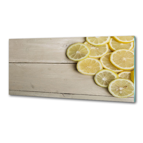 Cooker splashback Lemons wood