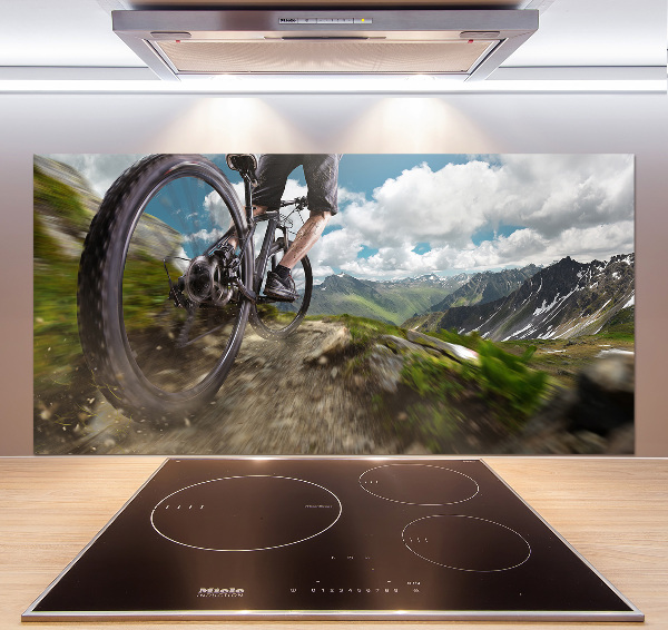 Cooker splashback Mountain biking