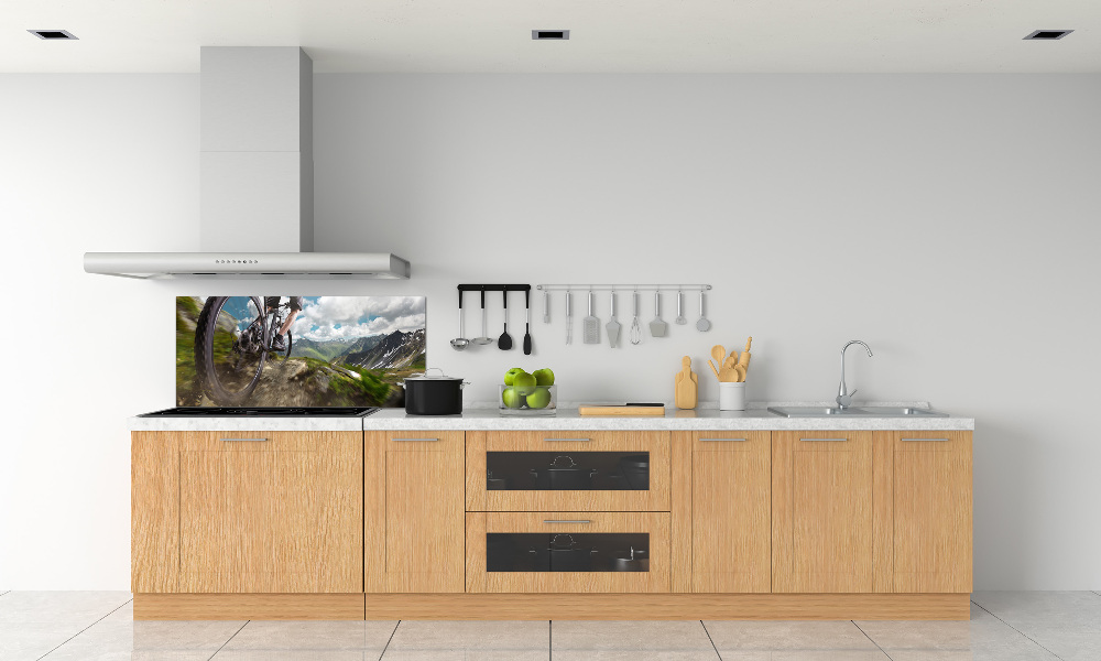 Cooker splashback Mountain biking