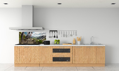 Cooker splashback Mountain biking