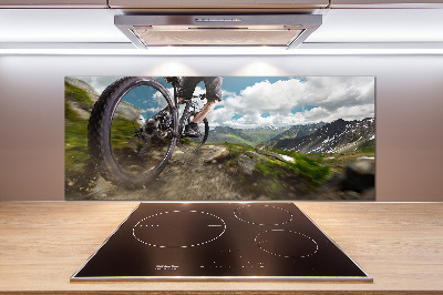 Cooker splashback Mountain biking