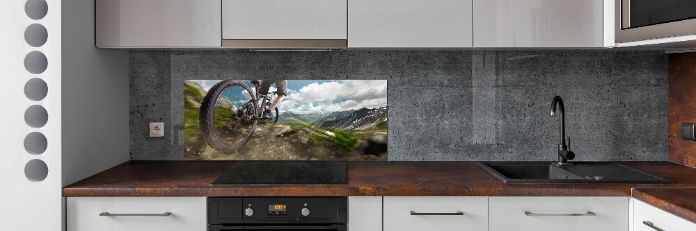 Cooker splashback Mountain biking