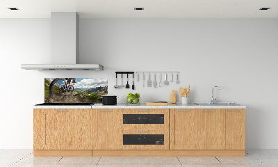 Cooker splashback Mountain biking