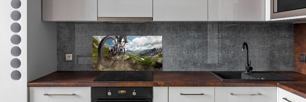 Cooker splashback Mountain biking