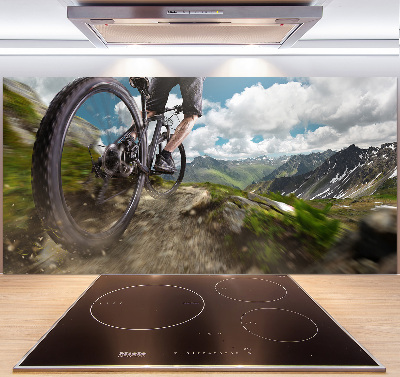 Cooker splashback Mountain biking