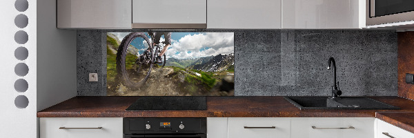 Cooker splashback Mountain biking