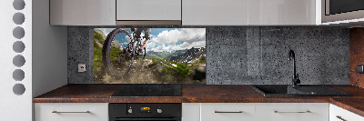 Cooker splashback Mountain biking