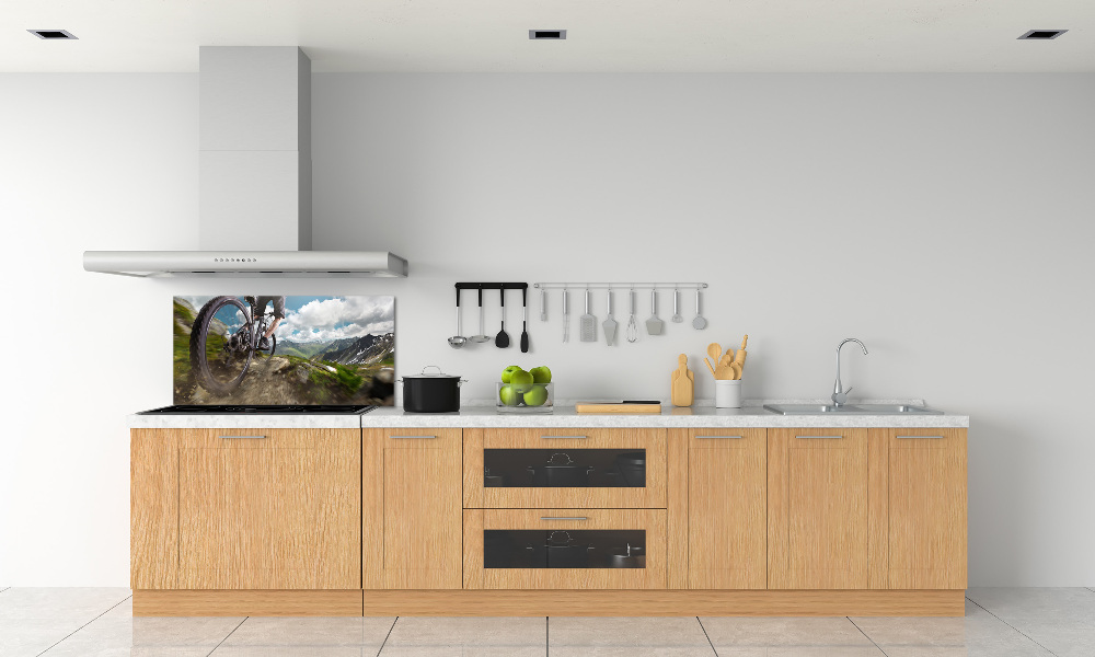 Cooker splashback Mountain biking