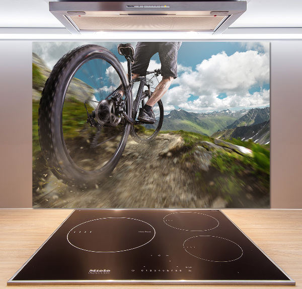 Cooker splashback Mountain biking