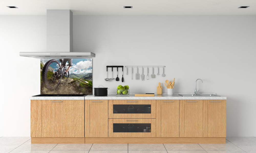 Cooker splashback Mountain biking