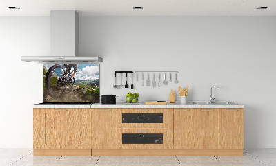 Cooker splashback Mountain biking