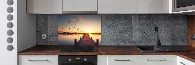 Kitchen wall panels Sunset