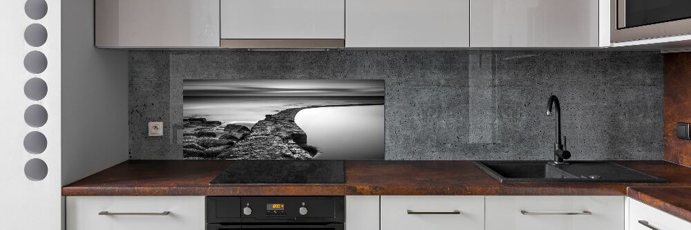 Kitchen wall panels Stony beach