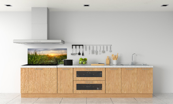 Kitchen splashback Wheat field