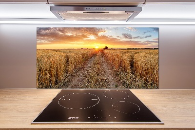 Kitchen splashback Wheat field