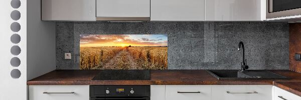 Kitchen splashback Wheat field