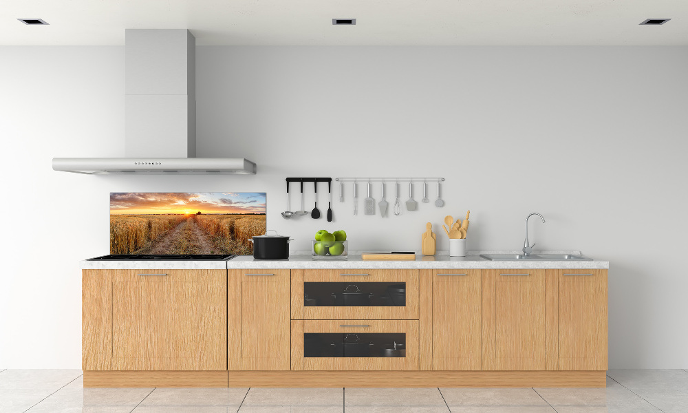 Kitchen splashback Wheat field