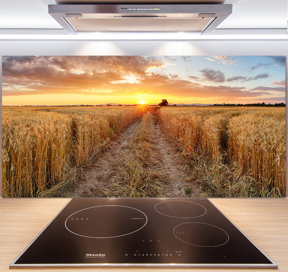 Kitchen splashback Wheat field