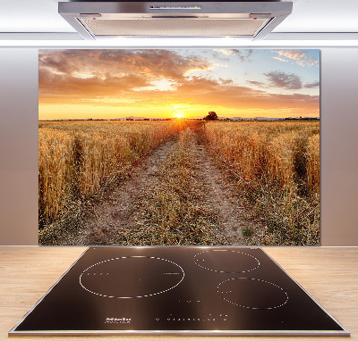 Kitchen splashback Wheat field