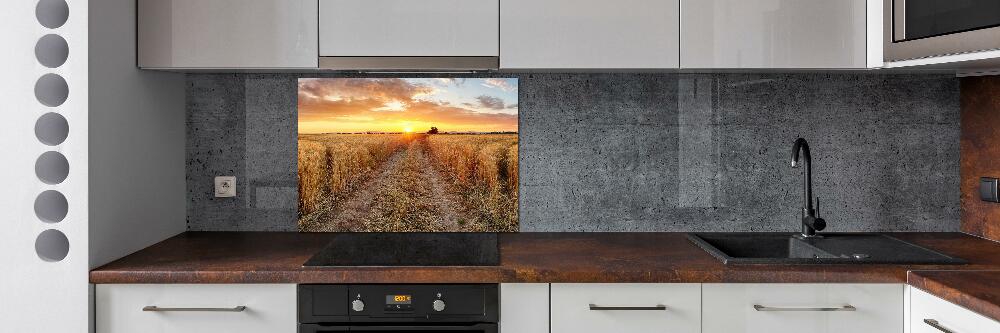 Kitchen splashback Wheat field