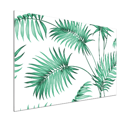 Cooker splashback Tropical leaves