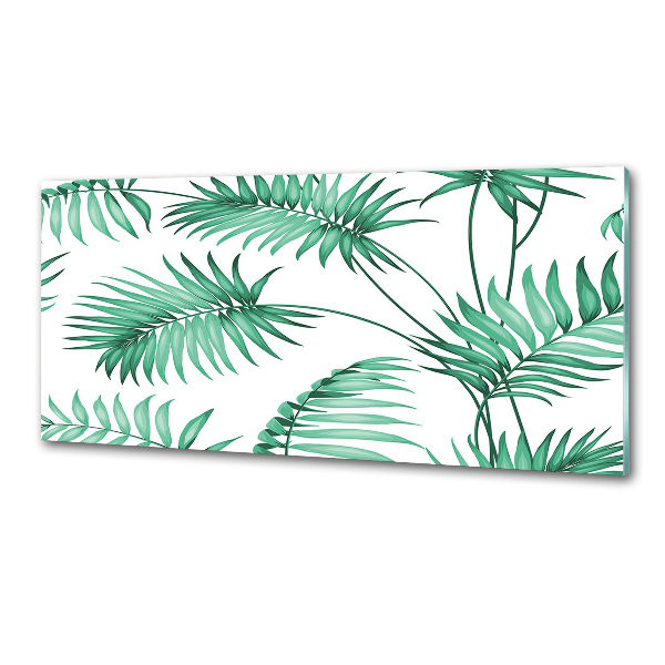 Cooker splashback Tropical leaves