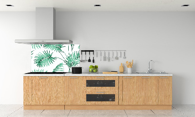 Cooker splashback Tropical leaves