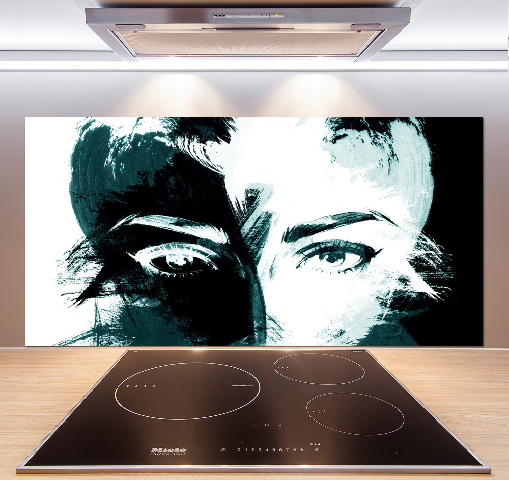 Cooker splashback Abstraction woman