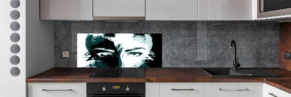 Cooker splashback Abstraction woman