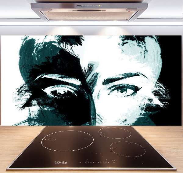 Cooker splashback Abstraction woman