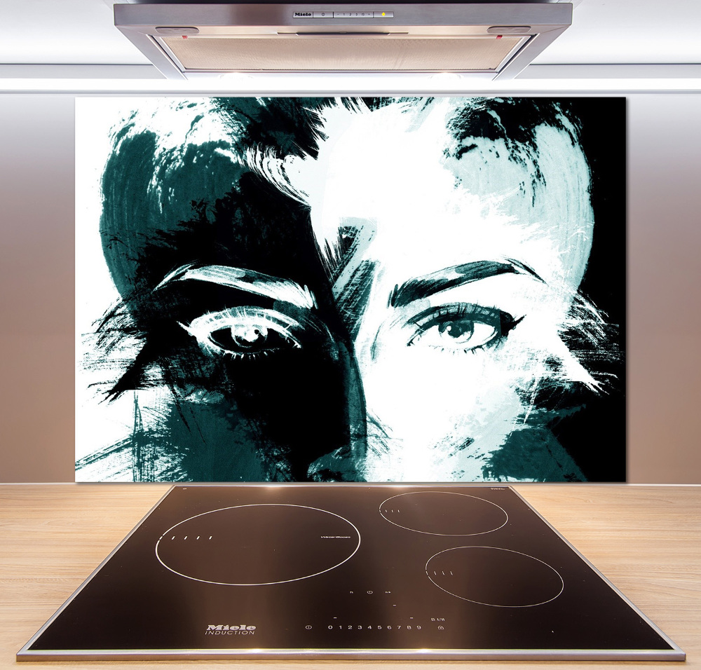 Cooker splashback Abstraction woman