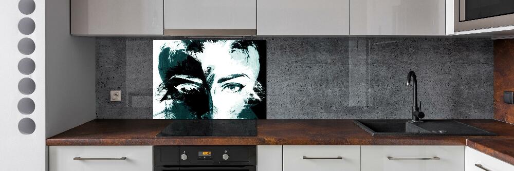 Cooker splashback Abstraction woman