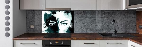 Cooker splashback Abstraction woman