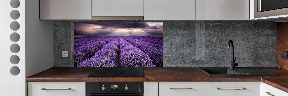 Kitchen splashback Lavender field