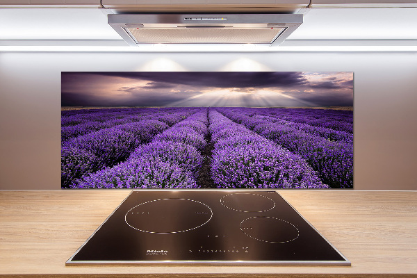 Kitchen splashback Lavender field