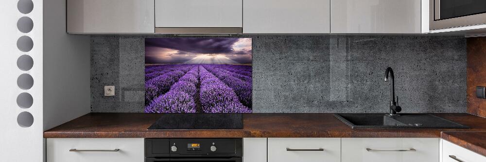 Kitchen splashback Lavender field