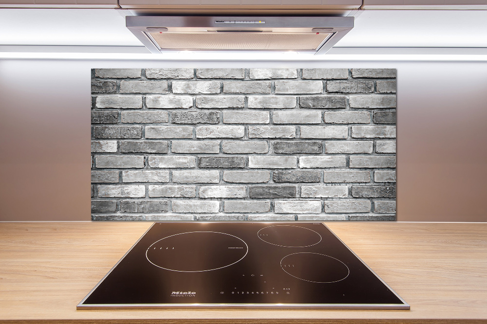 Cooker splashback Brick wall