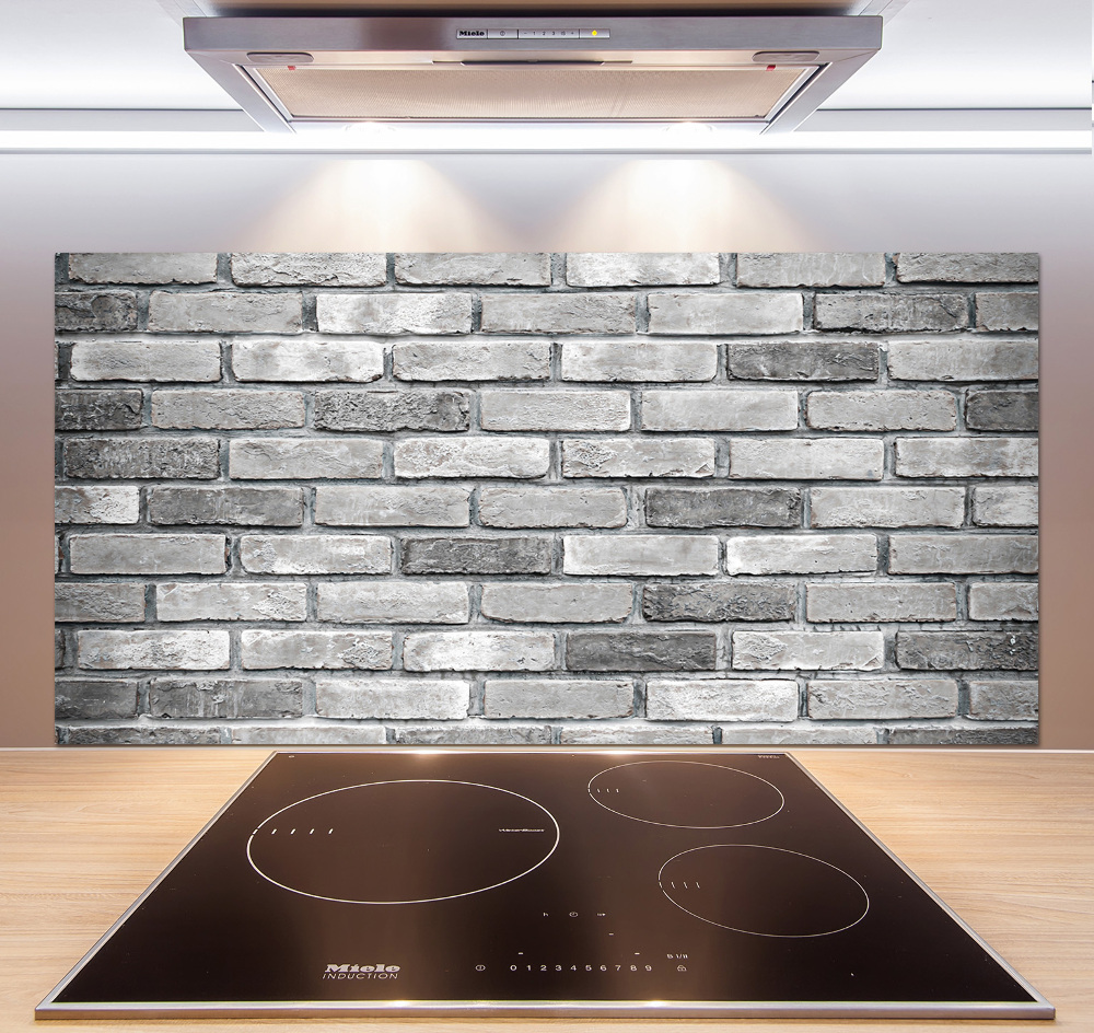 Cooker splashback Brick wall