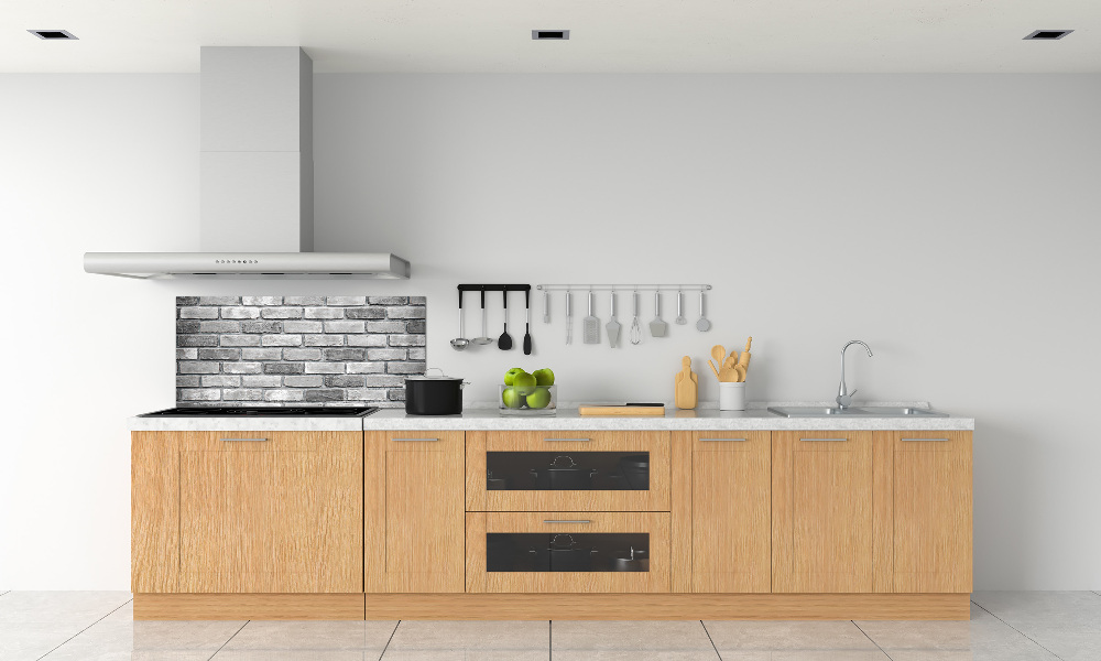 Cooker splashback Brick wall