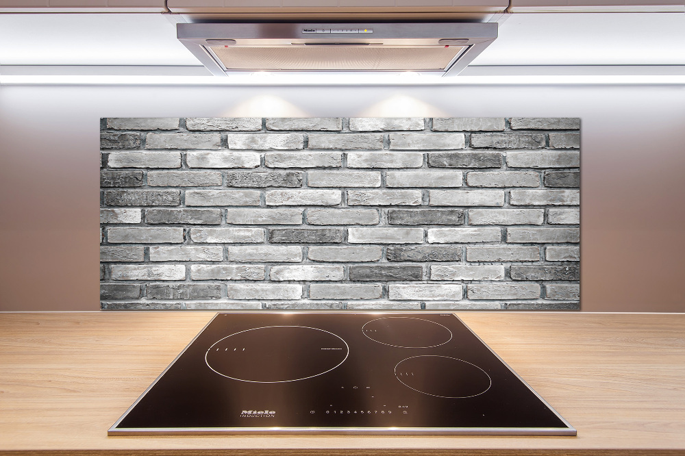 Cooker splashback Brick wall