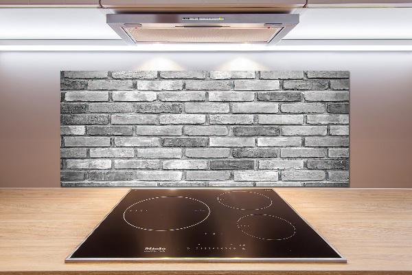 Cooker splashback Brick wall