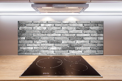 Cooker splashback Brick wall